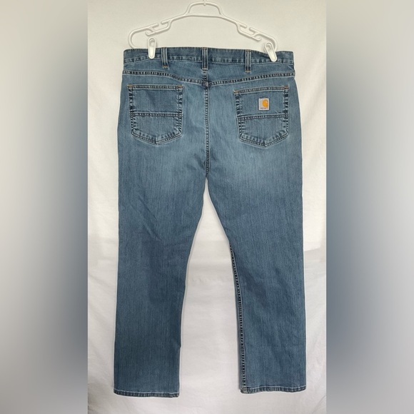 Carhartt Blue Relaxed Jeans Durable Comfort - Picture 3 of 11